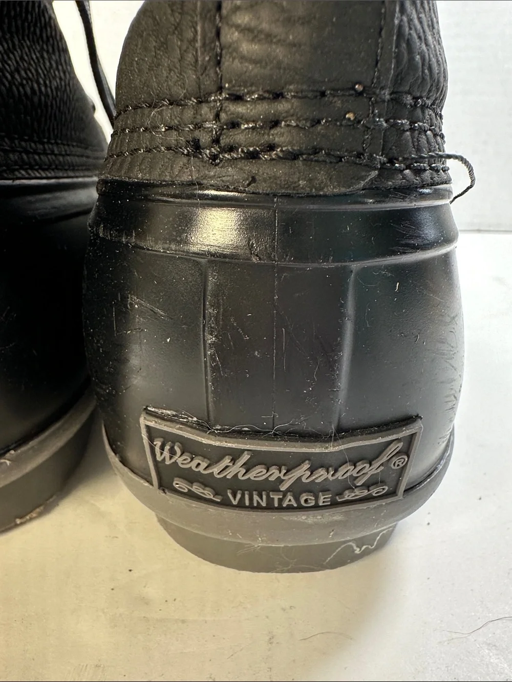 Weatherproof Black Lace-Up Men's Snow Boots Water proof Winter